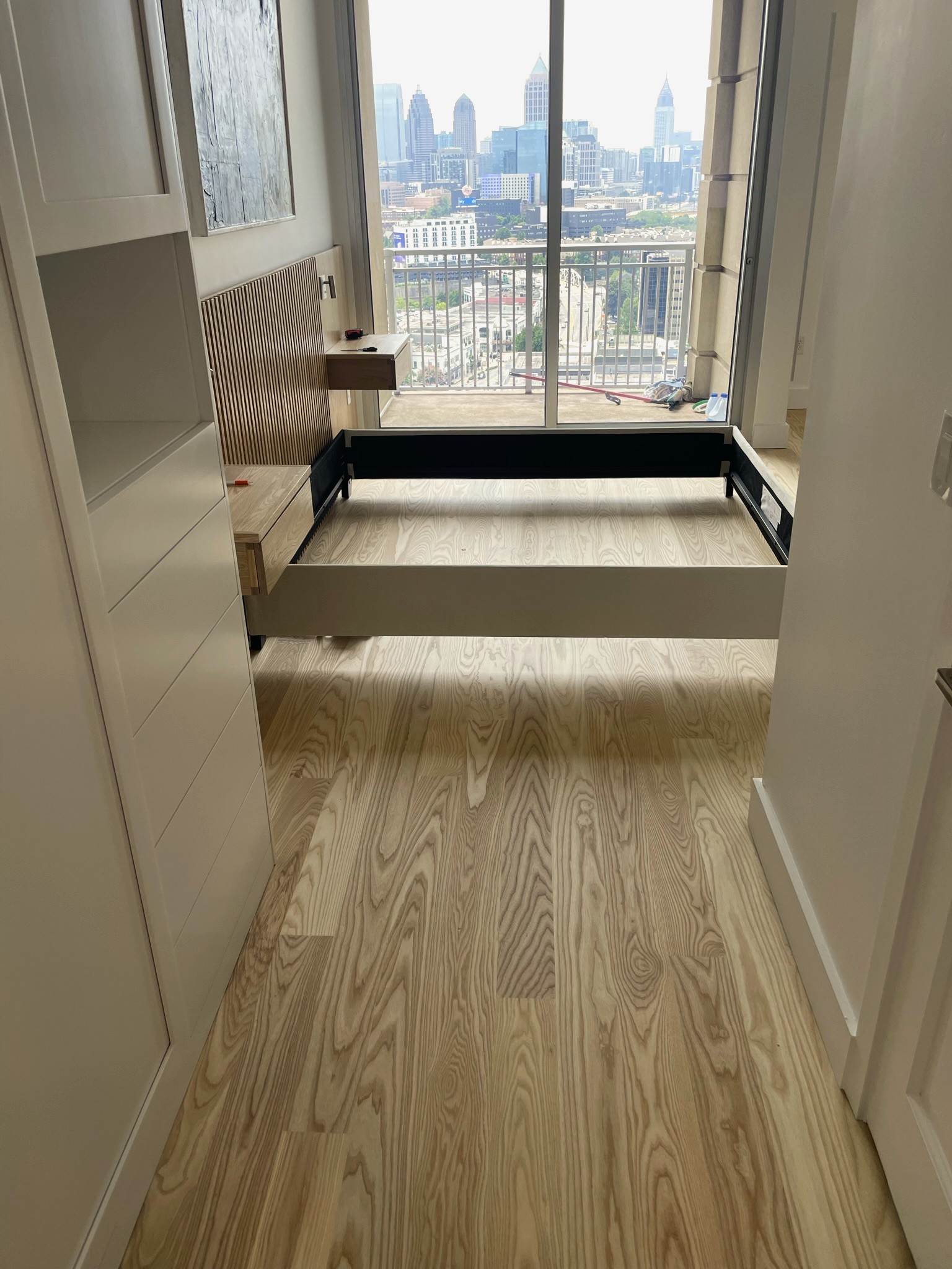 Bedroom floors - engineered Ash