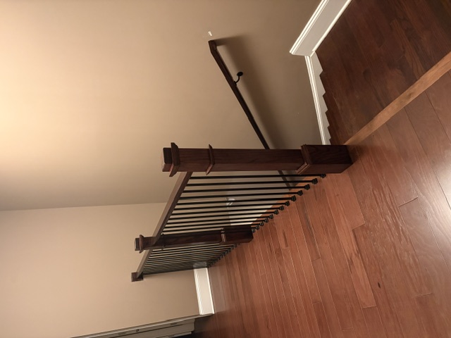 replacing handrails and newel posts