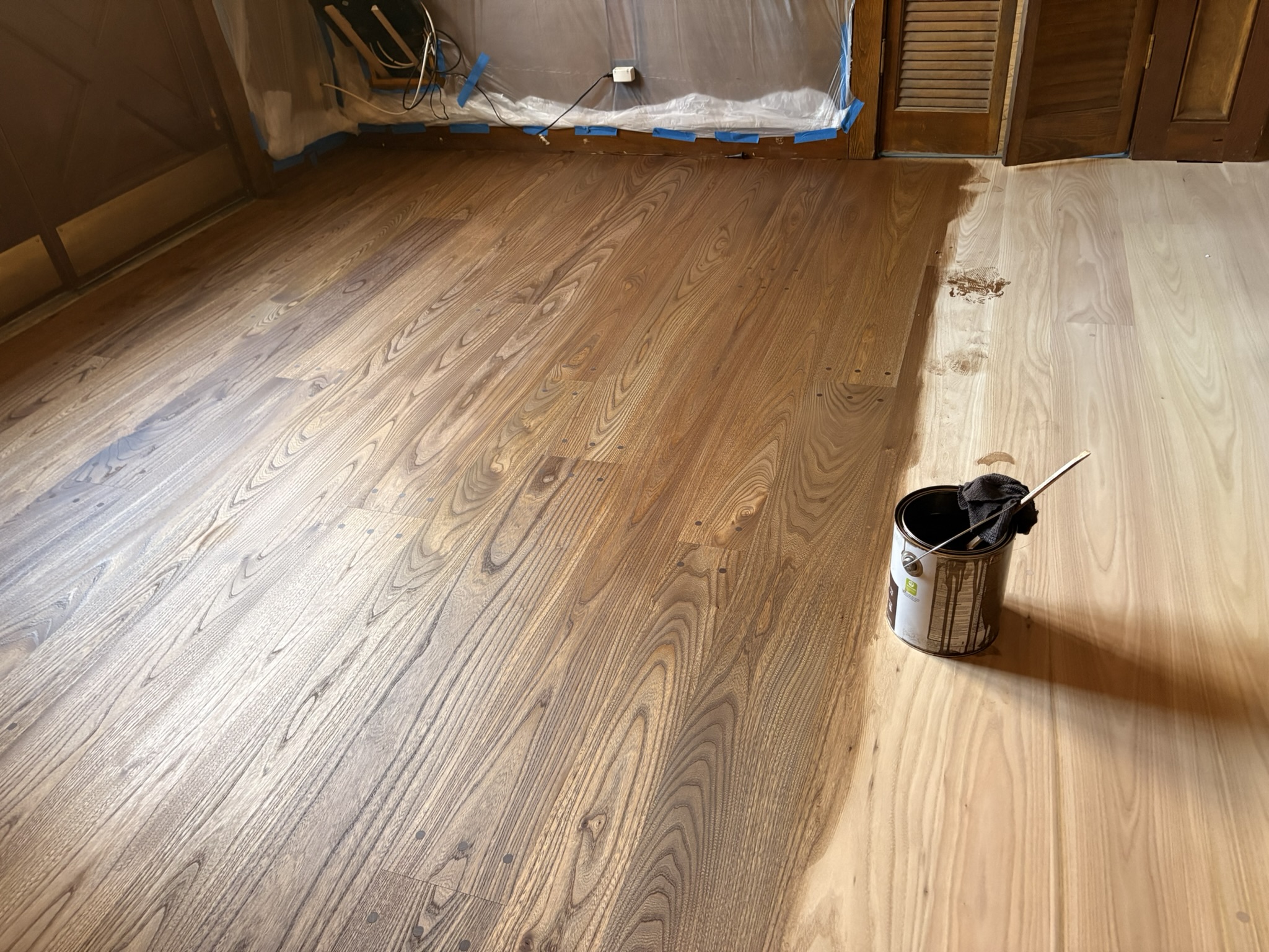 Staining Elm floors 