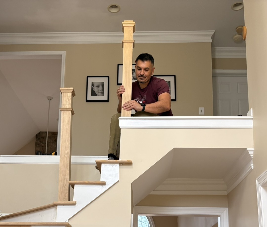 pro installing newel posts 