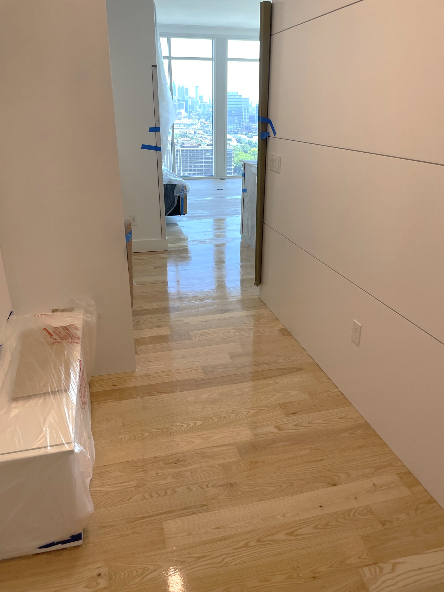 Loba Invisible finish on Ash hardwood
