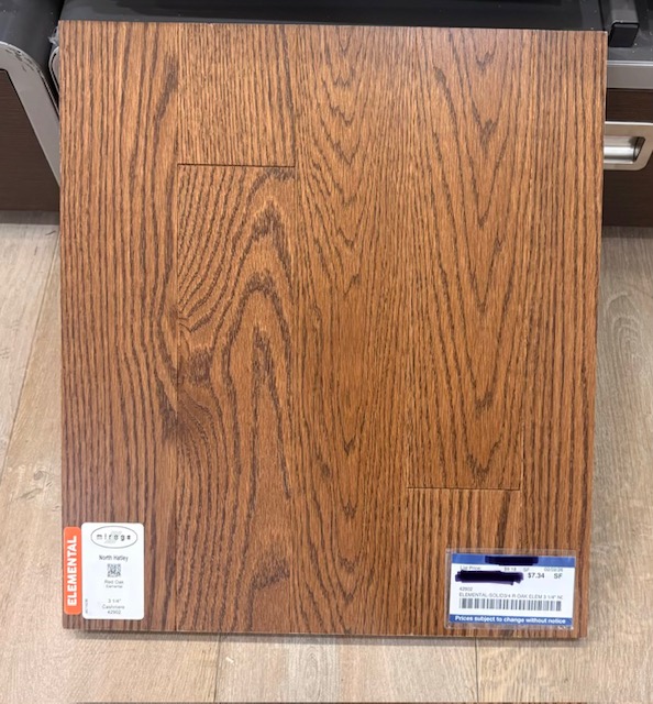 prefinished hardwood sample