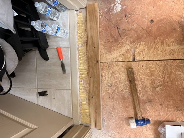 hardwood transition