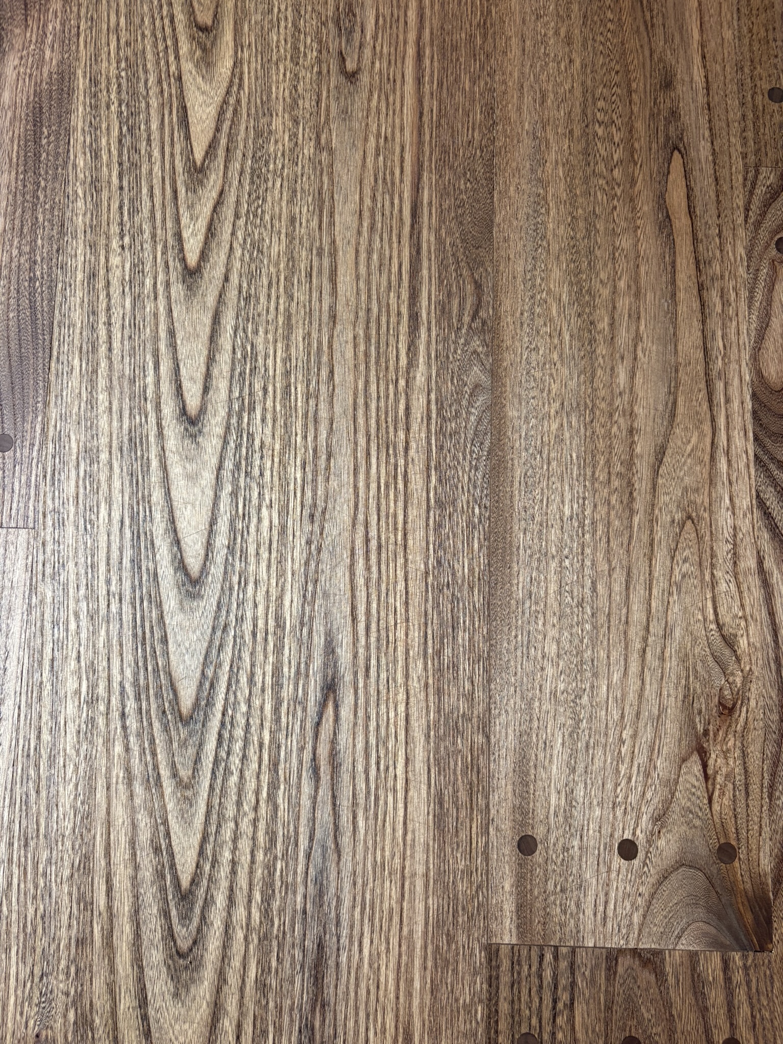 Special Walnut stain on Elm hardwood